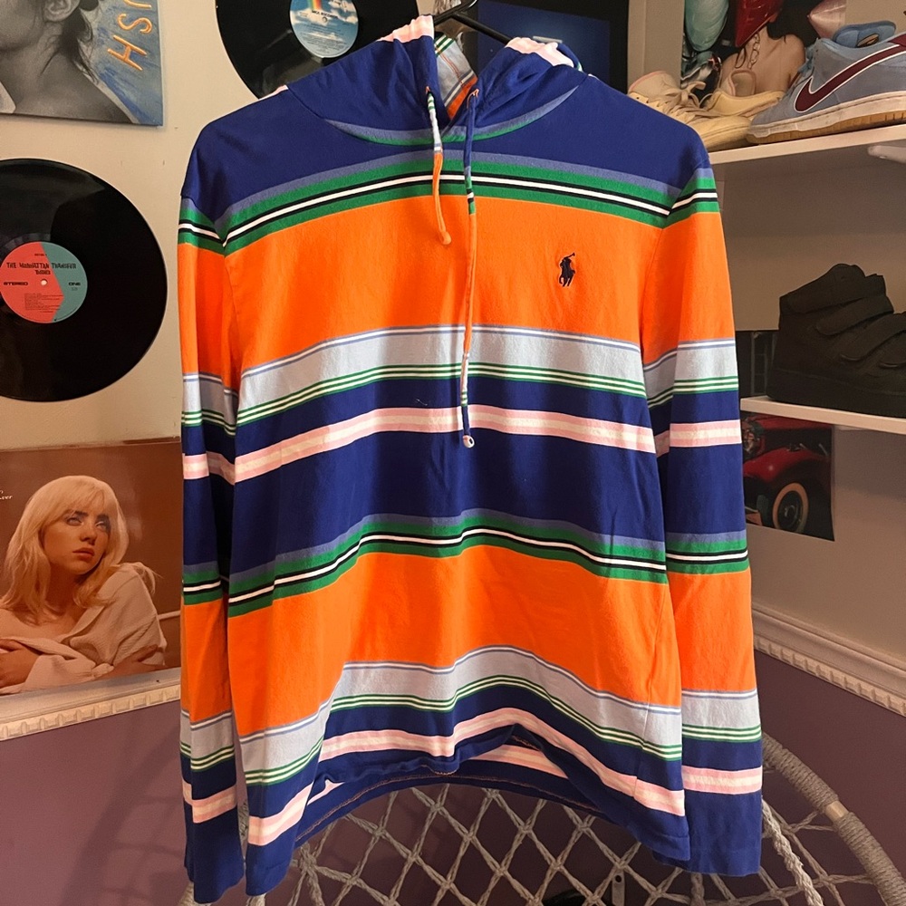 men’s polo ralph lauren hooded t shirt
size medium